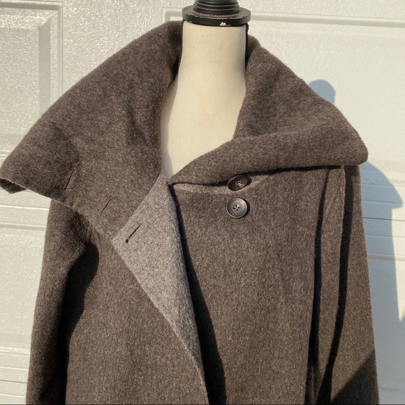 EILEEN FISHER Double Face Baby Alpaca Wool Coat L